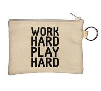 Porte-clés Work Hard Play Beige