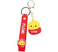 Fizz Creations Porte-clés Squishmallows Floyd the French Fries – Breloque & dragonne PVC multicolore