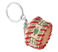Porte-clés yourte mongole en PU vert pendentif léger | À accrocher à un sac ou à des clés, ornement discret pour la maison, style singulier pour amateurs de culture et de voyage