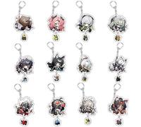 Porte-clés Zenles Zero Zone Figure Pendentif Chaîne Figurine Mignonnes Bijoux - Acrylique, Multicolor, 12 Pièces