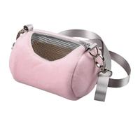 Porte-cochon d'Inde - Petit animal - Sac de voyage chaud en peluche | Coffre de voyage sortant cylindrique avec fenêtre en maille pour chinchilla Son design et élégant offre un œuf, une alerte