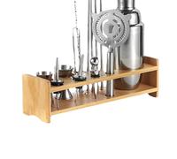 Porte-Cocktail Shaker Set, Stand de Rangement de kit de Barman,Porte-Bois pour Le Stockage du kit de Barman | Le Support à Outils de Boisson à Manger Correspond à l'outil de Barman Complet