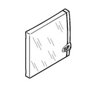 Porte coffret capacité mini 8 à 9 modules - Transparente