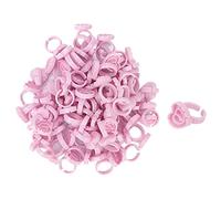 Porte-colle jetable pour Extensions de cils, 100 pièces, anneau, tasse à fleurs rapides
