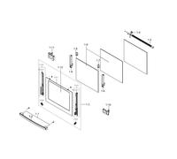 Porte complète d'origine Four, cuisinière DG94-00076Y SAMSUNG