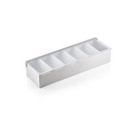 Porte condiments 6 inserts - 45 x 15 x 9 cm -