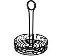 Porte condiments métallique noir 235(h)mm Olympia 6 G