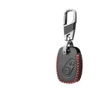 Porte-Coque de clé pour CR-V pour Civic pour Insight pour Fit SRV FRV pour Chord 7 pour Jazz GR8 150 R Cuir 2 Boutons 3 Boutons Coque Clé De Voiture Coque Télécommande Coque de clé(2 Button Black)