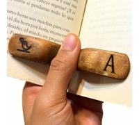 Porte-côté pour la lecture - Cadeau lecteur, amant de livres, de bibliothèque, cadeau littéraire, comptable pour la lecture des lecteurs de pouce en bois | Porte-côté de la main, nouveaux acces