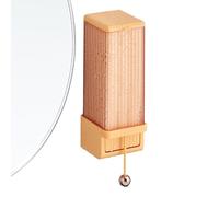 Porte-coton Démaquillant Mural, Boîte De Rangement Transparente Pour Cosmétiques Salle Bain - Portable Et Anti-poussière, Conception Rabattable, Distributeur De Coton Aux Salles Bain (Orange)