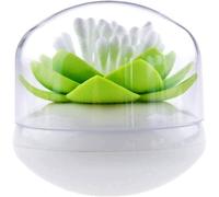 Porte-Coton-Tiges En Forme De Lotus ¿ Élégant Organiseur Pour Cotons-Tiges Pour Salle De Bain Et Rangement De Cosmétiques ¿ Durable Et Multifonctionnel