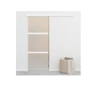 Porte Coulissante Verre ESG et Aluminium 90x212 cm Suspendue Intérieur vidaXL