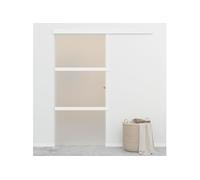 Porte Coulissante Verre ESG et Aluminium 90x212 cm Suspendue Intérieur vidaXL