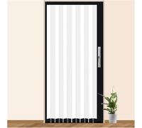 Porte coulissante accordéon avec serrure et clés - Séparateur de pièce temporaire porte pliante pour placard, salle de bain, chambre à coucher, garde-manger
