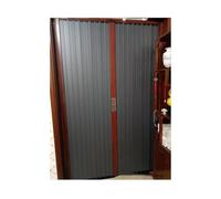 Porte Coulissante Accordéon Avec Serrure, Installation Sans Perçage, Porte Intérieure Pliante for Chambre Et Garde-manger, Isolation Thermique Et Étanchéité.(30x40in(76x101cm))