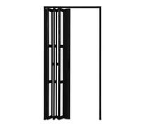 Porte coulissante accordéon sans perçage avec kit de matériel pour intérieur - Idéal pour balcon, buanderie, chambre à coucher, salon - Dimensions : 157,5 x 203 cm