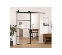 Schuifdeur met beslag 90x205 cm ESG-glas en aluminium3152148