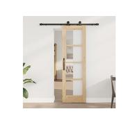 Porte coulissante vidaXL avec l’ensemble de quincaillerie "ORKDAL" 61x198,5 cm 3332097 Beige