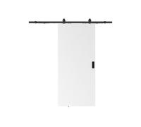 Porte coulissante avec système en applique - MDF + PVC Blanc - H205 x L63 cm - VARIN II