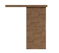 Porte coulissante complète 74 x 205 cm | Porte coulissante au design moderne et couvercle plat | Système de porte coulissante pour aménagement peu encombrant dans le salon, la cuisine ou le bureau |