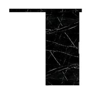 Porte coulissante complète 95 x 205 cm | Porte coulissante au design moderne et couvercle plat | Système de porte coulissante pour un aménagement peu encombrant dans le salon, la cuisine ou le bureau