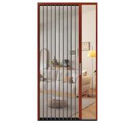 Porte coulissante en accordéon avec maille et serrure, portes moustiquaire ventilées et rétractables pour intérieur de salon, portail pliable en alliage d'aluminium, installation sans perçage