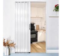 Porte Coulissante Escamotable, Porte Accordéon Entièrement En Aluminium | Aucune Installation De Perçage Requise, Personnalisation Large Et Haute, For Salle De Bain/couloirs(RIGHT_70X205CM)