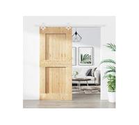 vidaXL Porte coulissante et kit de quincaillerie 90x210 cm pin massif