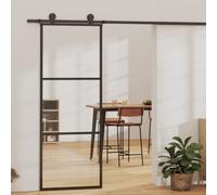 Porte Coulissante et Quincaillerie Verre ESG/Aluminium 76x205cm Système vidaXL
