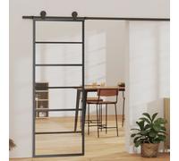 vidaXL Porte coulissante et quincaillerie Verre et Aluminium 90x205 cm
