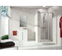 Porte coulissante HÜPPE Alpha 2, 2 pièces, avec segment fixe, 1200 x 1900 mm,...