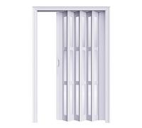 Porte coulissante intérieure pliable, sans rail inférieur, séparateur de pièce peu encombrant pour portes et buanderies