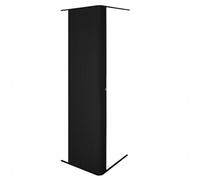 Porte Coulissante Noir Pour Cabine de Douche Camping Car 200 cm x 60 cm Verrouillable Imperméable Kit de Conduit Flexible Coupable Cabine Coulissante Installation Par Adhésif ou Vis [2 Clés INCLUS]