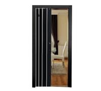 Porte coulissante pliable, porte de placard magnétique à deux volets avec poignée, séparateur de pièce pour porte, terrasse, garage - Design concertina facile à ouvrir