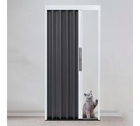 Porte coulissante pliante avec serrure, porte intérieure accordéon en aluminium pour balcon, buanderie, locataire, tanière, camping-car