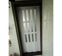Porte coulissante pliante en acrylique givré, séparateur de placard temporaire peu encombrant pour la maison et le bureau