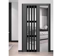 Porte coulissante pliante en PVC pour chambre à coucher et couloir, séparateur de pièce, moustiquaire de porte accordéon, idéale pour l'entrée du garde-manger et du placard