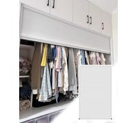 Porte coulissante pliante pour petits espaces, installation sans perçage, idéale pour armoire, placard, cuisine, solution gain de place