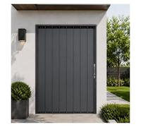 Porte coulissante Portes Pliantes en Alliage D'aluminium avec Serrure et Clé pour la Cour, Porte Accordéon Étanche Peu Encombrante, Porte Coulissante Pliante, Personnalisable(105x180cm (41.3x70.9in))