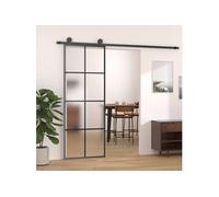 Porte Coulissante Système de Porte Suspendue Maison Intérieur Anti-rouille Résistante à la Corrosion Aluminium et 288064