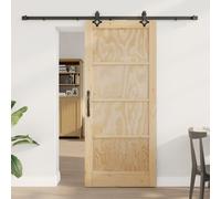 Porte Coulissante vidaXL avec Quincaillerie 'ORKDAL'en Bois de Pin Massif, Porte Intérieure vidaXL 'ORKDAL'86x198.5x4 cm en Bois de Pin Massif