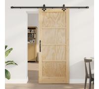 Porte coulissante vidaXL avec quincaillerie 'ORKDAL'en pin massif, Porte intérieure vidaXL 'ORKDAL'83x202x4 cm en pin massif