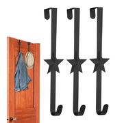 Porte-couronne de Noël | Support métallique pour Noël sans perçage | 3 Ganzi pour couronne d'entrée | Pour panneau d'accueil - Serviettes, chapeaux, chapeaux, bureau, maison salon