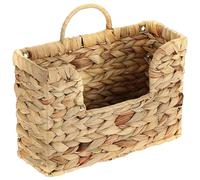 Porte-courrier, porte-revues, panier de rangement Boho en jacinthe d'eau tissé à la main pour l'entrée, le salon, le bureau, pour le mur