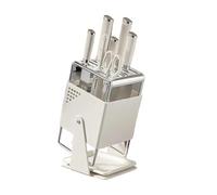 Porte-couteau bloc intégré support de rangement égouttoir détachable pas d'installation Nee comptoir cuisine ménager(Milky white)