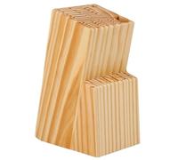Porte couteau de cuisine 15 pièces Bloc couteaux cuisine fabriqué en bois massif Support couteaux robuste et élégant Range couteaux de cuisine vec support pour ciseaux Rangement couteaux (Pin)