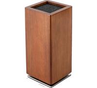 Porte-couteau magnétique, rotation 360°, bois d'acacia durable, brun
