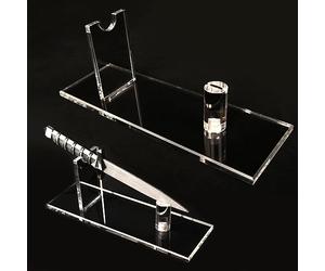 Porte - couteau Pocket knife présentoir acrylique Pocket knife affichage Single knife stand stratégie de survie présentoir Outdoor knife Home Improvement affichage (Transparent1 sept)