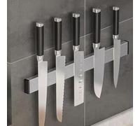 Porte Couteaux Aimanté, 30cm Aimant Couteau Mural, Barre Aimantée for Aucun Perçage Nécessaire for L'installation Convient for Les De Cuisine, Ciseaux Et Cuill(30cm)