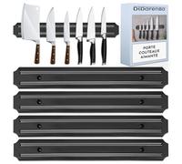 Porte couteaux aimanté 4 pieces 33 cms barre aimantée pour couteaux aimant couteau mural